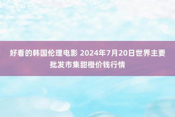 好看的韩国伦理电影 2024年7月20日世界主要批发市集甜橙价钱行情