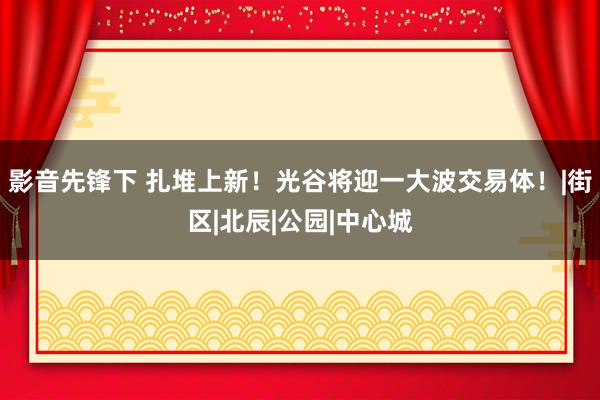 影音先锋下 扎堆上新！光谷将迎一大波交易体！|街区|北辰|公园|中心城